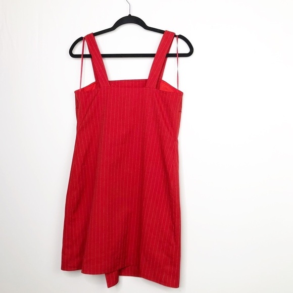 C/MEO collective Red pinstripe pinafore double breasted dressed - Picture 7 of 10